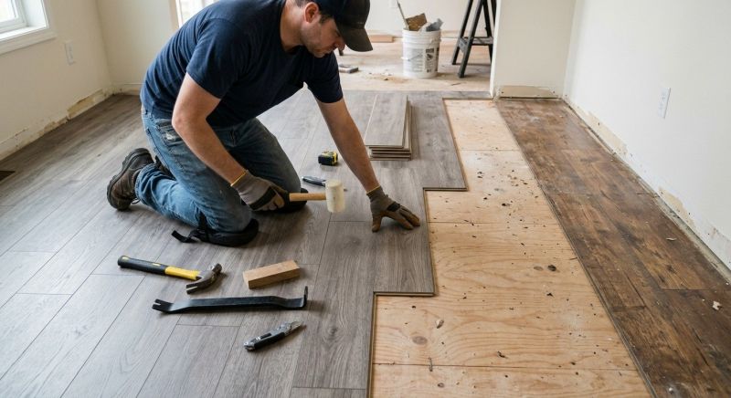 Laminate Floor Replacement in Concord, MA