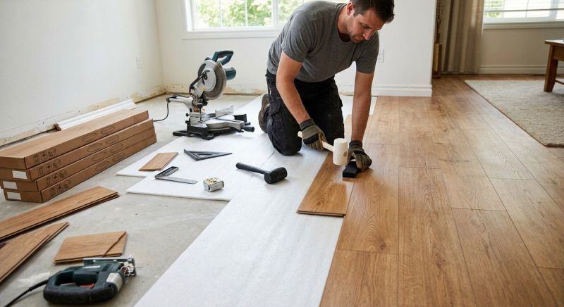 Laminate Floor Replacement in Lunenburg, MA