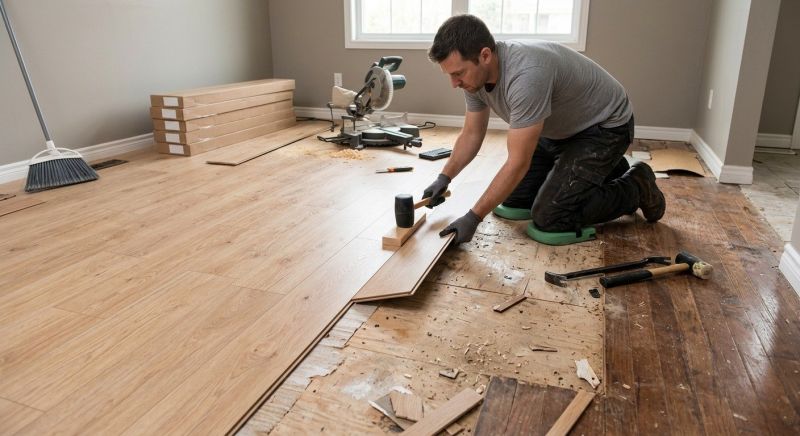 Laminate Floor Replacement in Natick, MA