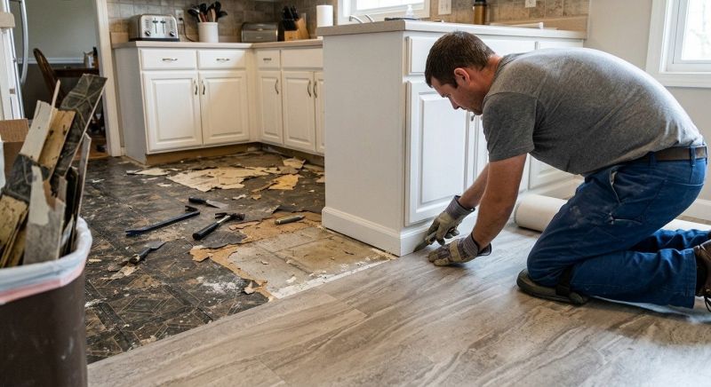 Linoleum Floor Installation in Brighton, MA