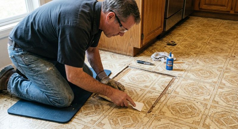 Linoleum Floor Installation in Hudson, NH