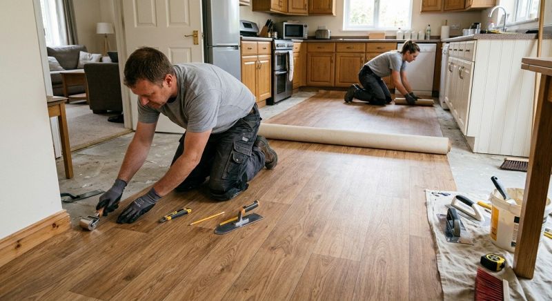 Linoleum Floor Installation in Chelmsford, MA