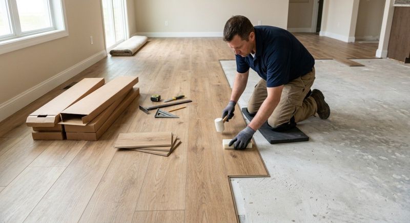 Luxury Vinyl Tile Installation in Derry, NH