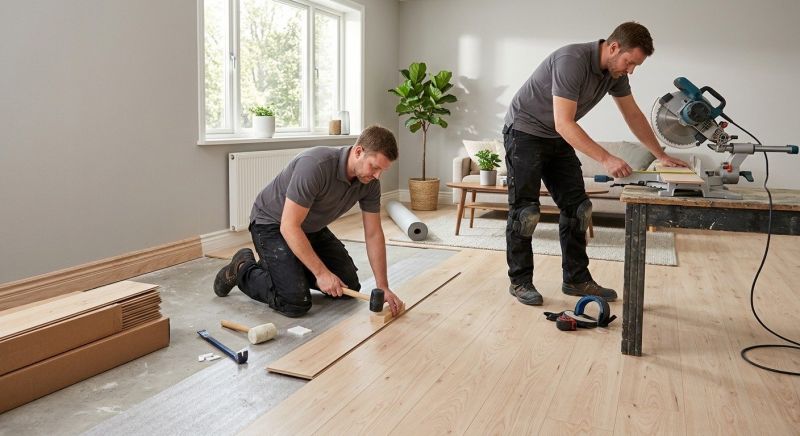 Plank Laminate Installation in Chelmsford, MA