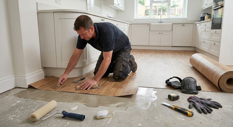 Sheet Linoleum Installation in Groton, MA