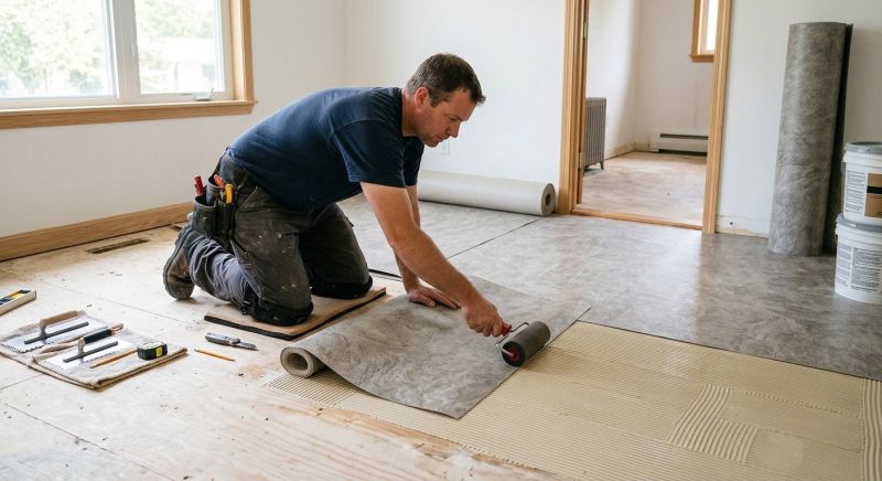 Sheet Vinyl Installation in Groton, MA